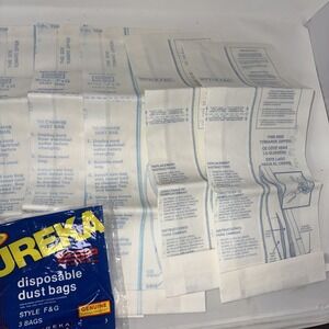 5 Unused Genuine Eureka Style F & G Disposable Vacuum Dust Bags ESP